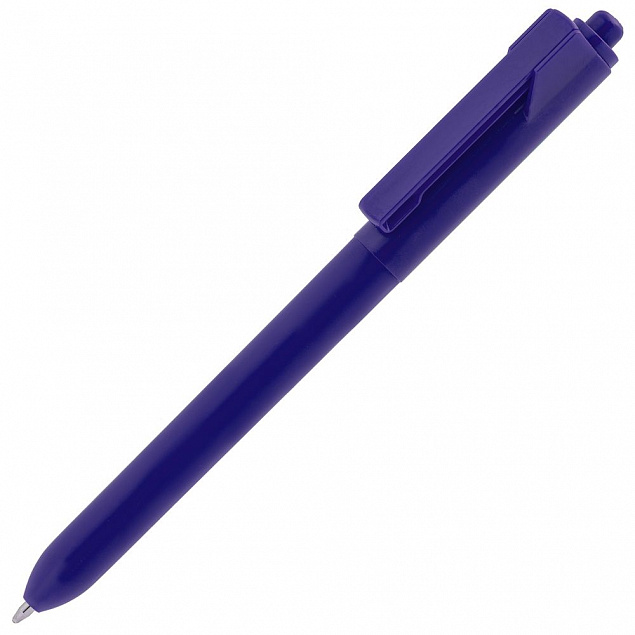 Ручка шариковая Hint, синяя с логотипом в Москве заказать по выгодной цене в кибермаркете AvroraStore