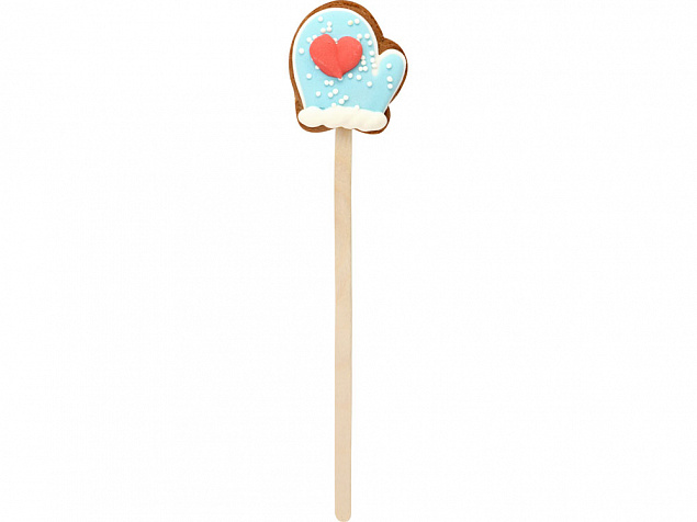 Печенье медовое  Варежка на палочке 15 гр с логотипом в Москве заказать по выгодной цене в кибермаркете AvroraStore