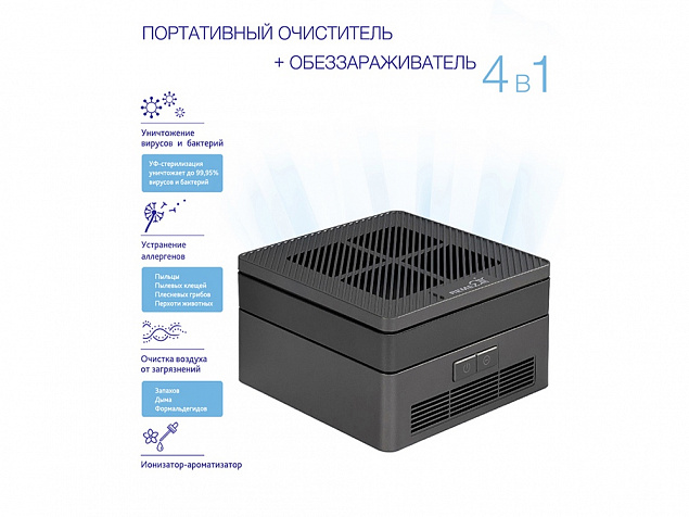 Многофункциональный очиститель, обеззараживатель 4 в 1 с логотипом в Москве заказать по выгодной цене в кибермаркете AvroraStore