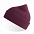 Шапка NELSON в рубчик с отворотом,100%  органический хлопок, бордовый с логотипом в Москве заказать по выгодной цене в кибермаркете AvroraStore