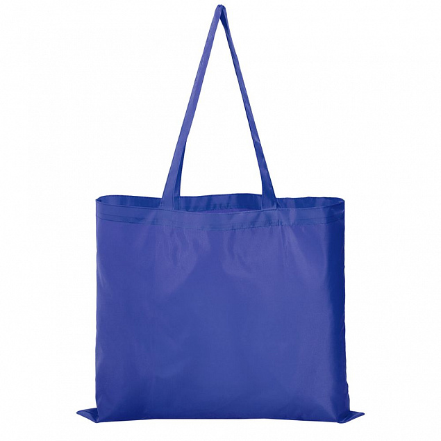 Складная сумка Unit Foldable, синяя с логотипом в Москве заказать по выгодной цене в кибермаркете AvroraStore