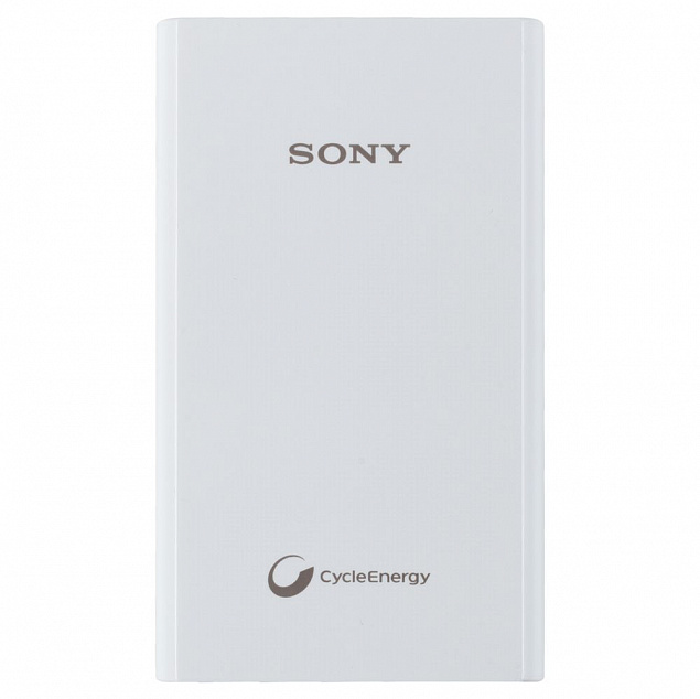 Внешний аккумулятор Sony 5800 мАч, белый с логотипом в Москве заказать по выгодной цене в кибермаркете AvroraStore