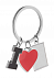 Брелок LOVE, серебристый с логотипом в Москве заказать по выгодной цене в кибермаркете AvroraStore