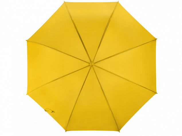 Зонт-трость полуавтоматический с пластиковой ручкой, желтый с логотипом в Москве заказать по выгодной цене в кибермаркете AvroraStore