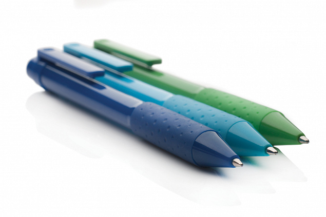 Ручка X2, синий с логотипом в Москве заказать по выгодной цене в кибермаркете AvroraStore