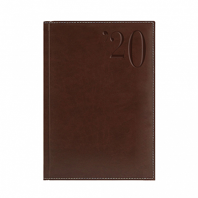 Ежедневник PORTLAND, А5, датированный (2020 г.), коричневый с логотипом в Москве заказать по выгодной цене в кибермаркете AvroraStore