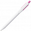 Ручка шариковая Bolide, белая с розовым с логотипом в Москве заказать по выгодной цене в кибермаркете AvroraStore