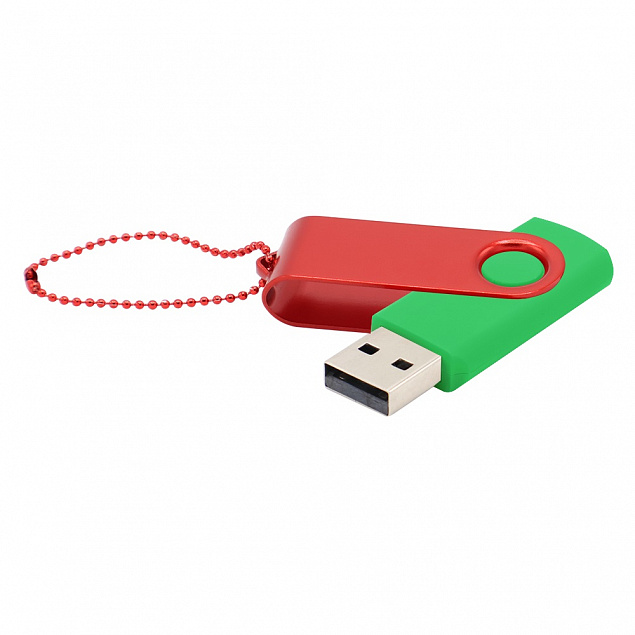 Флешка Designer To Go 2.0 USB 16Gb, зеленый/красный с логотипом в Москве заказать по выгодной цене в кибермаркете AvroraStore