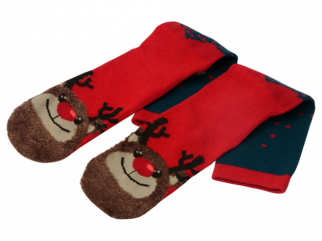 Набор носков с рождественской символикой в мешке мужские, 2 пары, красный с логотипом в Москве заказать по выгодной цене в кибермаркете AvroraStore