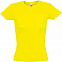 Футболка женская MISS 150, желтая (лимонная) с логотипом в Москве заказать по выгодной цене в кибермаркете AvroraStore