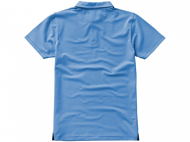 Рубашка поло Markham мужская, голубой/антрацит с логотипом в Москве заказать по выгодной цене в кибермаркете AvroraStore