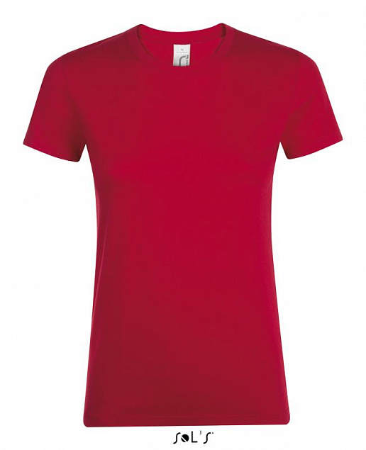 Фуфайка (футболка) REGENT женская,Красный L с логотипом  заказать по выгодной цене в кибермаркете AvroraStore