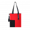 Шоппер Superbag Color (красный с чёрным) с логотипом в Москве заказать по выгодной цене в кибермаркете AvroraStore