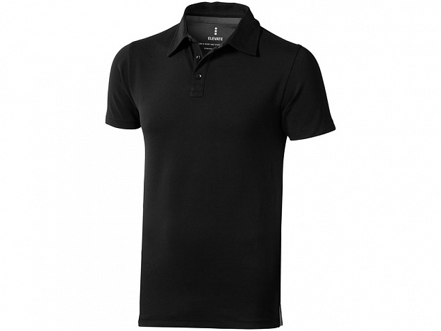 Рубашка поло Markham мужская, черный/антрацит с логотипом в Москве заказать по выгодной цене в кибермаркете AvroraStore