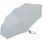 Зонт складной AOC, светло-серый с логотипом в Москве заказать по выгодной цене в кибермаркете AvroraStore