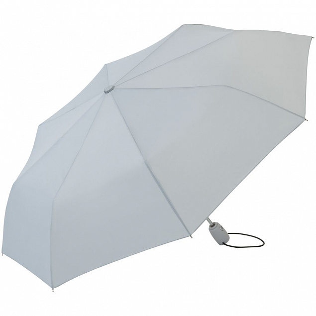 Зонт складной AOC, светло-серый с логотипом в Москве заказать по выгодной цене в кибермаркете AvroraStore