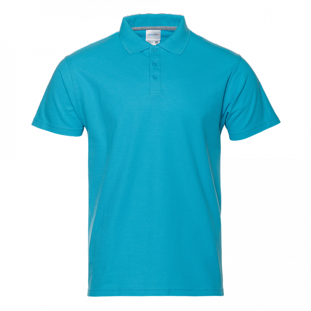 Рубашка поло Рубашка мужская 04 Бирюзовый с логотипом в Москве заказать по выгодной цене в кибермаркете AvroraStore