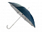 Зонт-трость полуавтомат Майорка, синий/серебристый с логотипом в Москве заказать по выгодной цене в кибермаркете AvroraStore