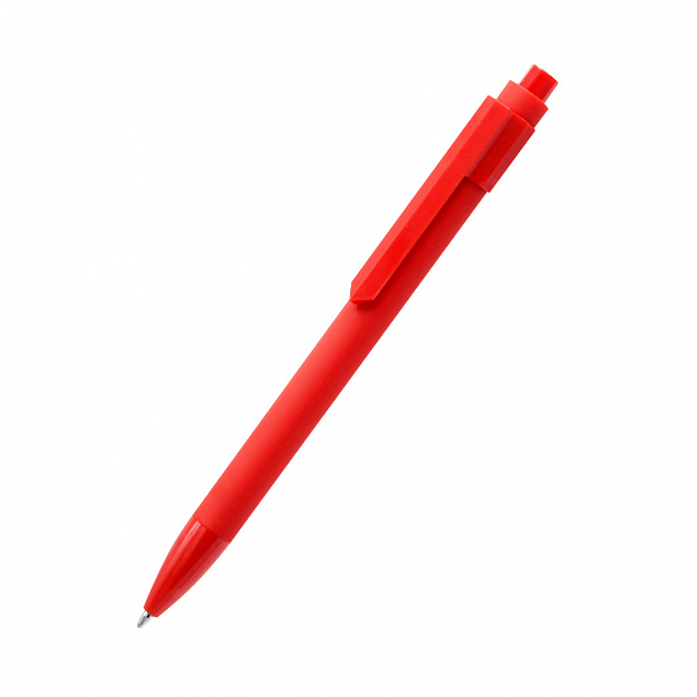 Ручка шариковая Pit Soft - Красный PP с логотипом в Москве заказать по выгодной цене в кибермаркете AvroraStore