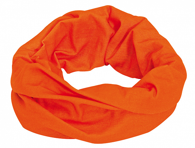 Многофункциональный шарф TRENDY, оранжевый с логотипом в Москве заказать по выгодной цене в кибермаркете AvroraStore