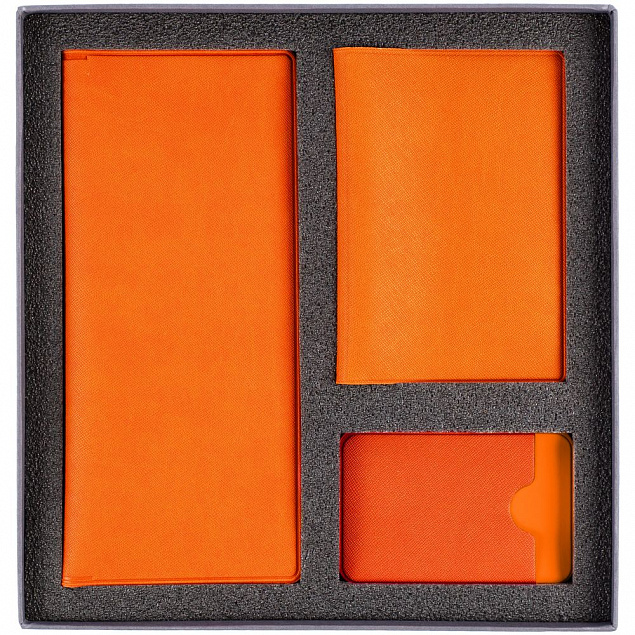 Набор Devon, оранжевый с логотипом  заказать по выгодной цене в кибермаркете AvroraStore