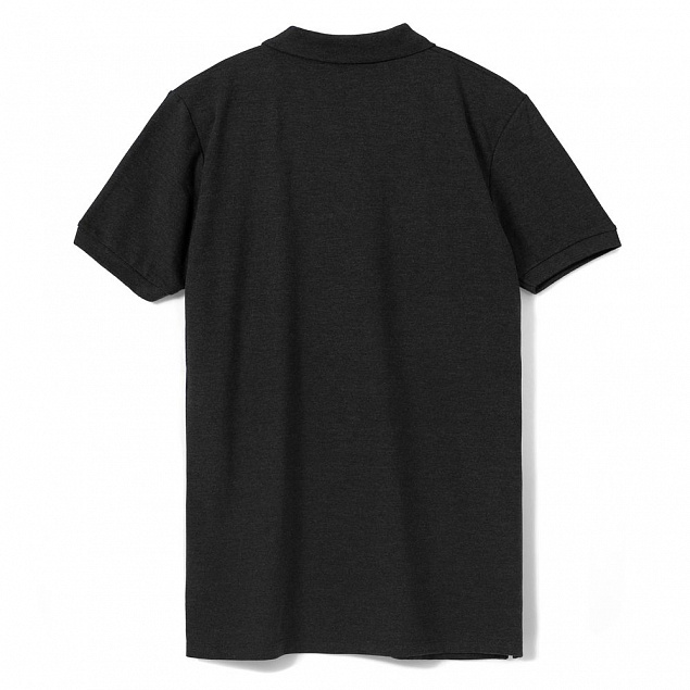 Рубашка поло мужская PHOENIX MEN, черная с логотипом в Москве заказать по выгодной цене в кибермаркете AvroraStore