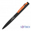 Ручка шариковая "Lip", черный/оранжевый, покрытие soft touch с логотипом в Москве заказать по выгодной цене в кибермаркете AvroraStore