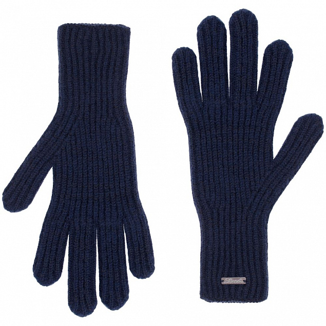 Перчатки Bernard, темно-синие с логотипом в Москве заказать по выгодной цене в кибермаркете AvroraStore