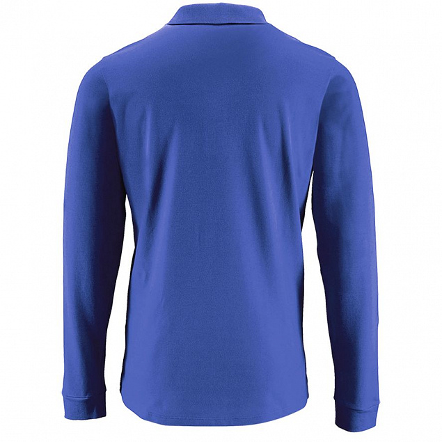 Рубашка поло мужская с длинным рукавом PERFECT LSL MEN, ярко-синяя с логотипом в Москве заказать по выгодной цене в кибермаркете AvroraStore