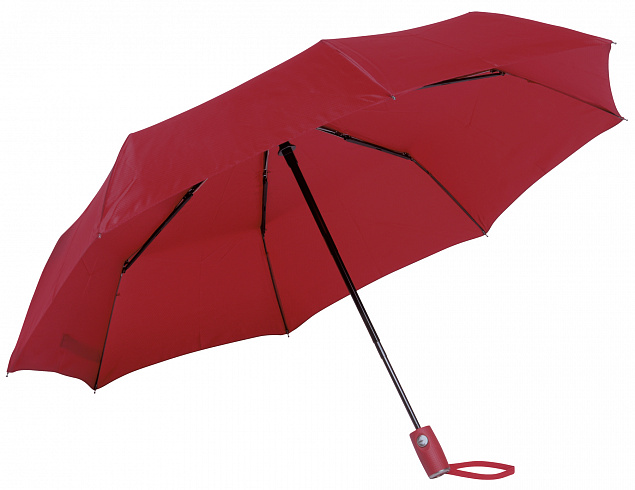 Автоматический ветрозащитный карманный зонт ORIANA, темно-красный с логотипом в Москве заказать по выгодной цене в кибермаркете AvroraStore