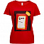 Футболка женская «Сода», красная с логотипом в Москве заказать по выгодной цене в кибермаркете AvroraStore