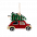 Ёлочная игрушка Машинка (красный) с логотипом в Москве заказать по выгодной цене в кибермаркете AvroraStore