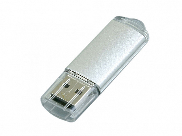 USB 3.0- флешка на 128 Гб с прозрачным колпачком с логотипом в Москве заказать по выгодной цене в кибермаркете AvroraStore