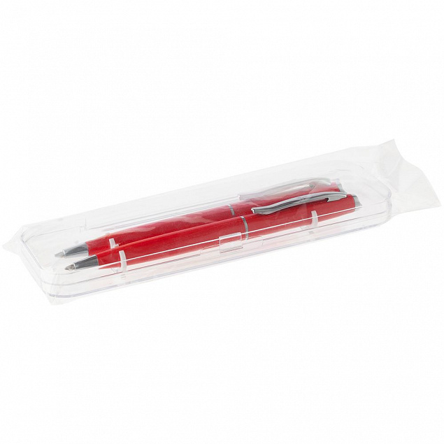 Набор Phrase: ручка и карандаш, красный с логотипом в Москве заказать по выгодной цене в кибермаркете AvroraStore