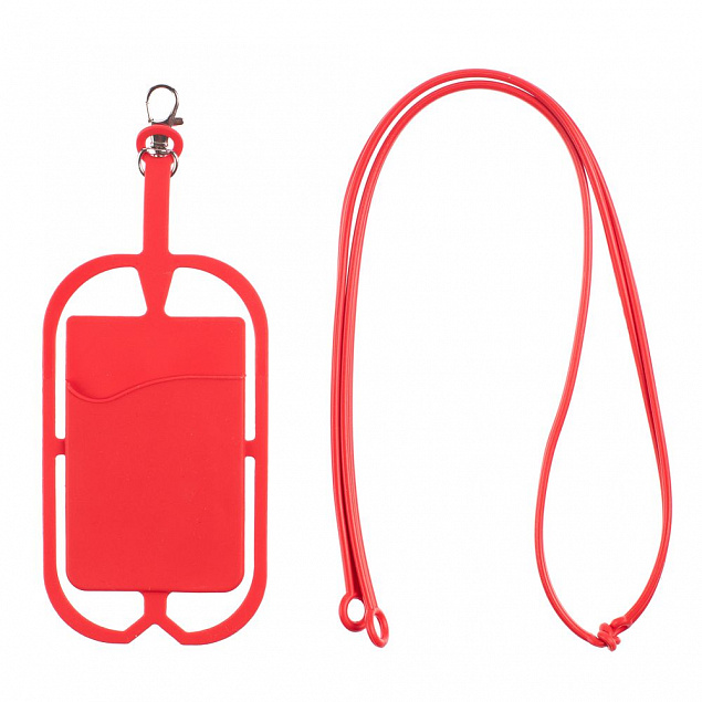 Чехол для карты на телефон Nicolaus, красный с логотипом в Москве заказать по выгодной цене в кибермаркете AvroraStore