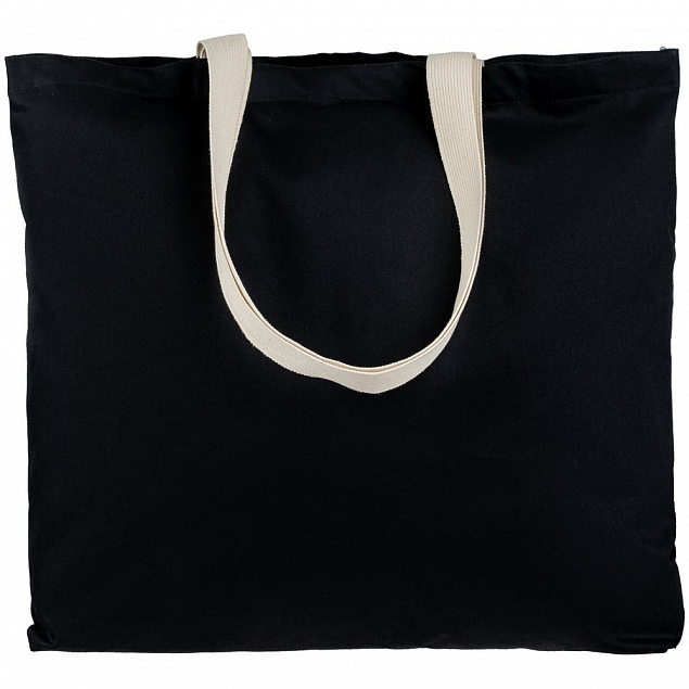 Холщовая сумка Shelty, черная с логотипом в Москве заказать по выгодной цене в кибермаркете AvroraStore