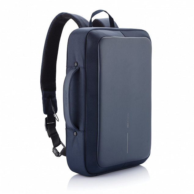 Сумка-рюкзак Bobby Bizz с защитой от карманников, синий с логотипом в Москве заказать по выгодной цене в кибермаркете AvroraStore