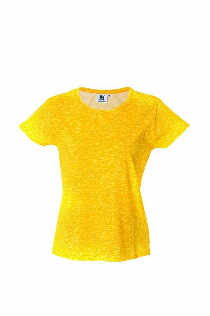 IBIZA LADY Жен. футболка круглый вырез, желтый с логотипом в Москве заказать по выгодной цене в кибермаркете AvroraStore