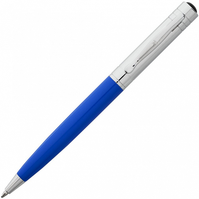 Ручка шариковая Promise, синяя с логотипом в Москве заказать по выгодной цене в кибермаркете AvroraStore