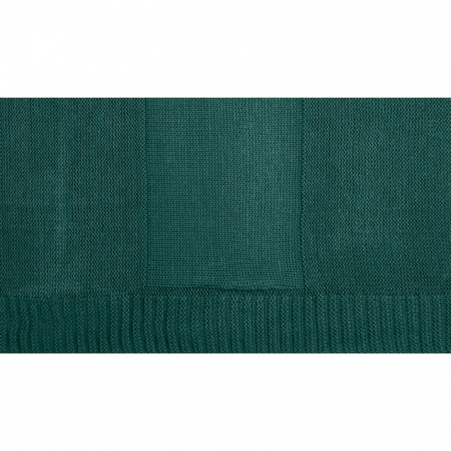 Плед ELSKER MIDI, темно-зеленый, шерсть 30%, акрил 70%, 150*200 см с логотипом в Москве заказать по выгодной цене в кибермаркете AvroraStore