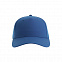 Бейсболка FIJI, 5 клиньев, 100 % переработанный полиэстер, липучка, синий с логотипом в Москве заказать по выгодной цене в кибермаркете AvroraStore