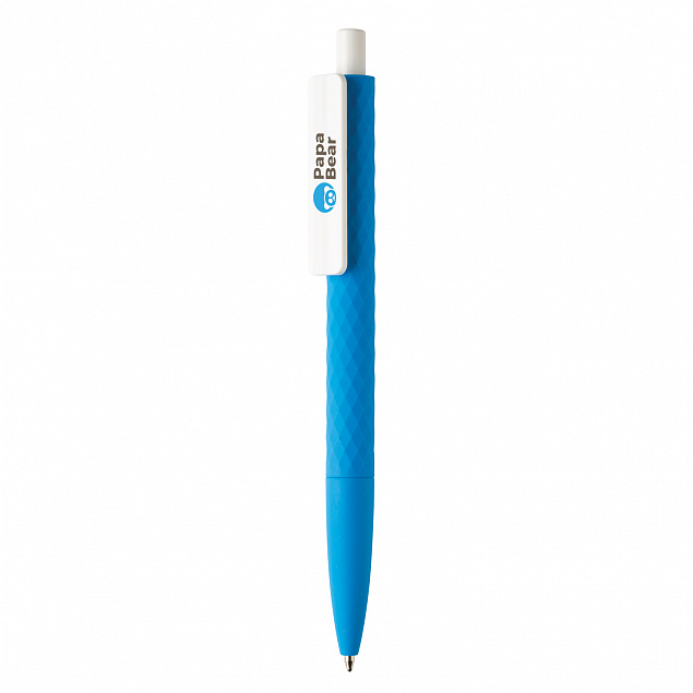 Ручка X3 Smooth Touch, синий с логотипом в Москве заказать по выгодной цене в кибермаркете AvroraStore
