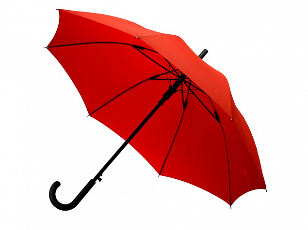 Зонт-трость полуавтомат Wetty с проявляющимся рисунком, красный с логотипом в Москве заказать по выгодной цене в кибермаркете AvroraStore