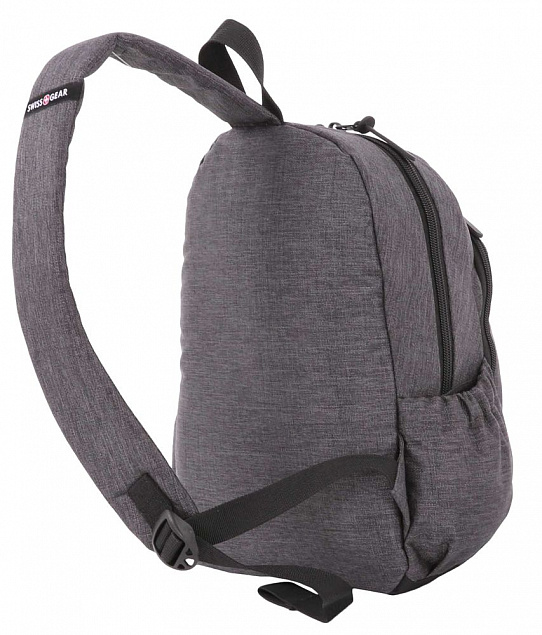Рюкзак на одно плечо Swissgear Grey Heather, серый с логотипом в Москве заказать по выгодной цене в кибермаркете AvroraStore