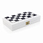 Набор настольных игр 3-в-1 в деревянной коробке FSC® с логотипом в Москве заказать по выгодной цене в кибермаркете AvroraStore