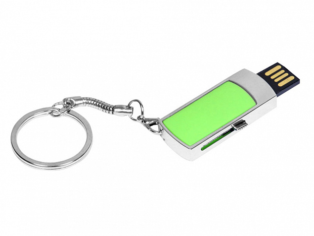 USB 2.0- флешка на 8 Гб с выдвижным механизмом и мини чипом с логотипом в Москве заказать по выгодной цене в кибермаркете AvroraStore