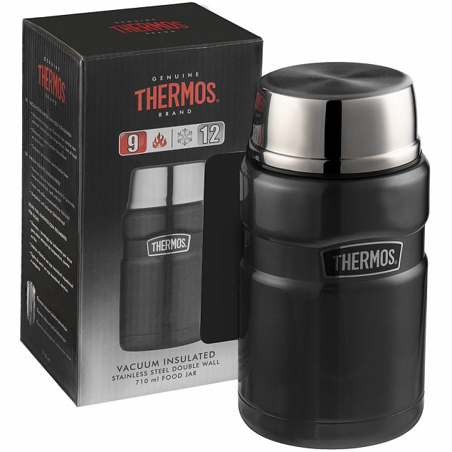 Термос для еды Thermos SK3020, черный с логотипом в Москве заказать по выгодной цене в кибермаркете AvroraStore