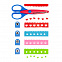 Набор мини-дыроколов и ножниц fun-design, синий с логотипом в Москве заказать по выгодной цене в кибермаркете AvroraStore