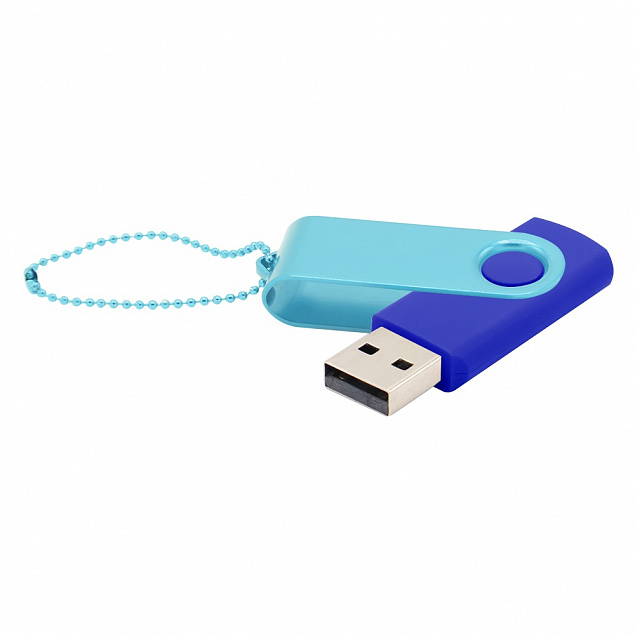 Флешка Designer To Go 2.0 USB 16Gb, синий/бирюзовый с логотипом в Москве заказать по выгодной цене в кибермаркете AvroraStore