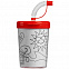 Бутылка-раскраска детская «Передвижник», красная с логотипом в Москве заказать по выгодной цене в кибермаркете AvroraStore